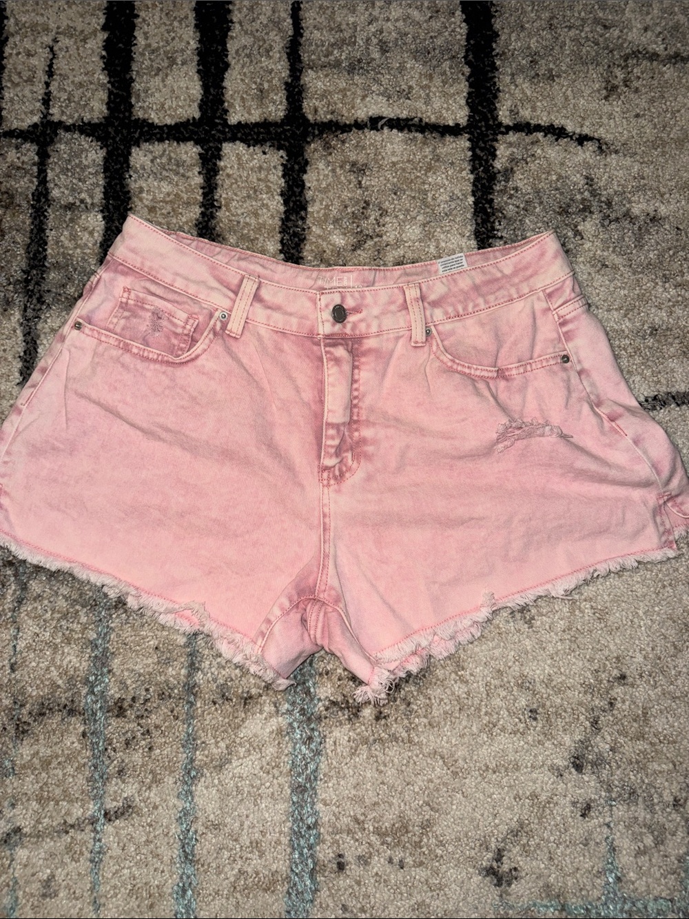 Pink Jean shorts